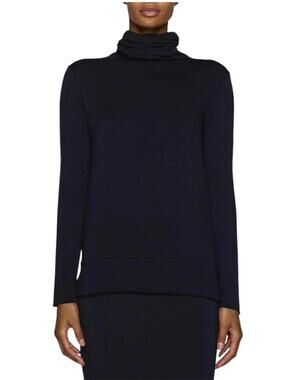 Bleusalt Navy Blue The Turtleneck Long Sleeve Top